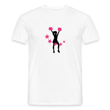 Cheerleader - T-shirt homme - blanc - Devant - AI Model Male 178 dark (178cm)