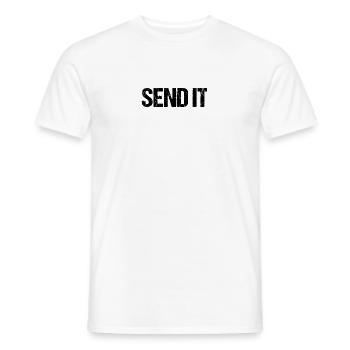 Send it, SEND IT Schwarz - Männer T-Shirt - Weiß - Vorne - AI Model Male 178 dark (178cm)