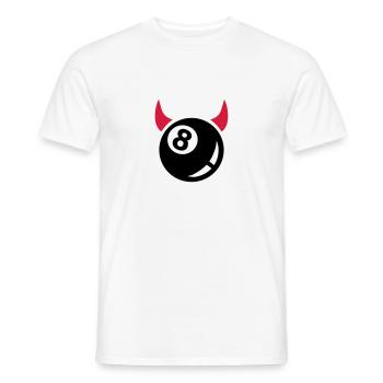 Pool Billards - Men's T-Shirt - white - Front - AI Model Male 178 dark (178cm)