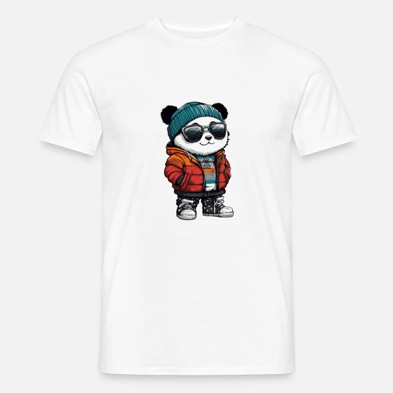 Panda Winter Comic - Men's T-Shirt - white