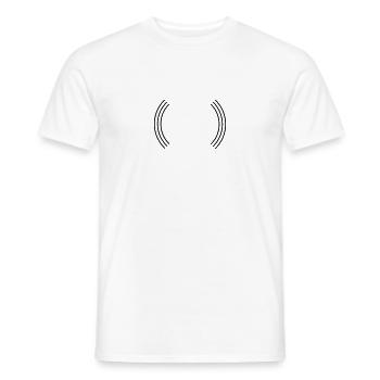 Schallplatte - Männer T-Shirt - Weiß - Vorne - AI Model Male 178 dark (178cm)