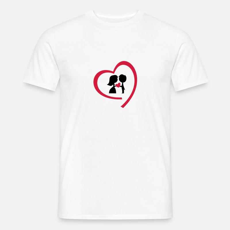 Brautpaar - Männer T-Shirt - Weiß