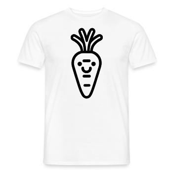 Karotte - Männer T-Shirt - Weiß - Vorne - AI Model Male 178 dark (178cm)