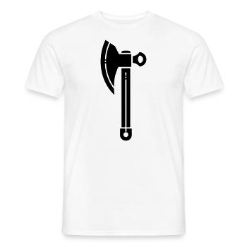 Axt - Männer T-Shirt - Weiß - Vorne - AI Model Male 178 dark (178cm)