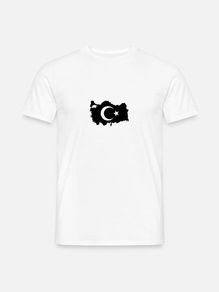 Tuerkei Landumriss - Männer T-Shirt - Weiß