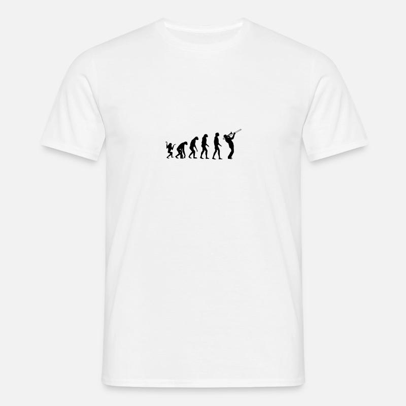trombone évolution - T-shirt Homme - blanc