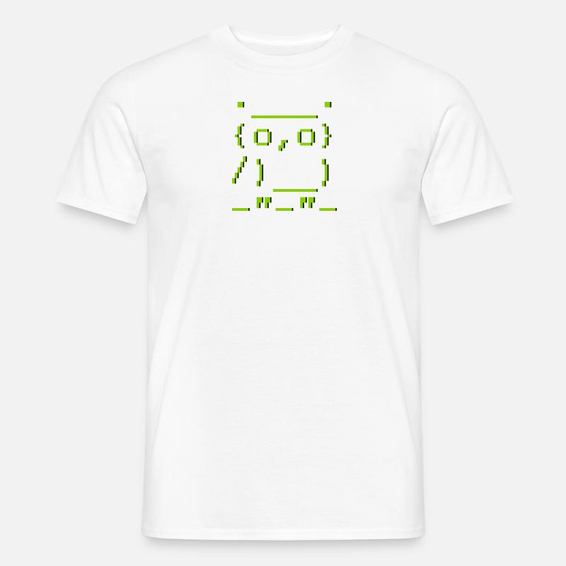 ASCII-art: owl - Eule - Männer T-Shirt - undefined
