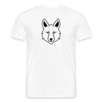 Loup - T-shirt homme - blanc - Devant - AI Model Male 178 dark (178cm)