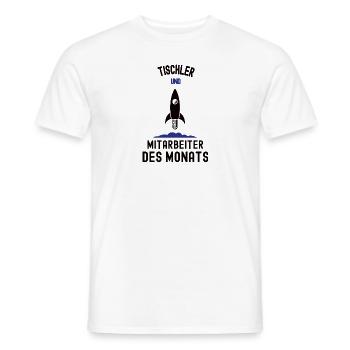 Mitarbeiter des Monats Tischler Bester Mann Danke - Männer T-Shirt - Weiß - Vorne - AI Model Male 178 dark (178cm)