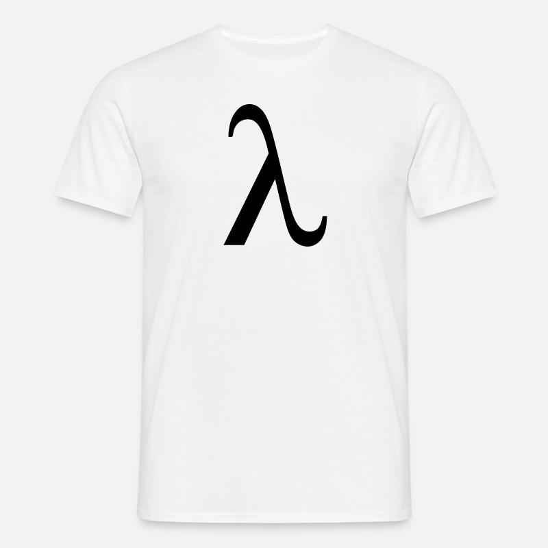 Lambda - Männer T-Shirt - Weiß