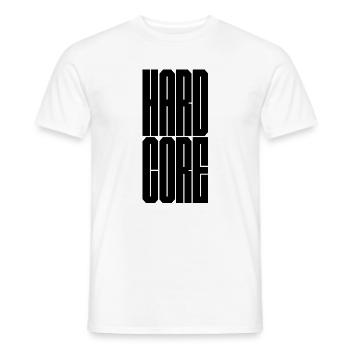 Hardcore - Men's T-Shirt - white - Front - AI Model Male 178 dark (178cm)
