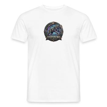 Cyber-Wildnis Panther - Männer T-Shirt - Weiß - Vorne - AI Model Male 178 dark (178cm)