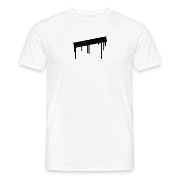 empty_graffiti_frame - T-shirt homme - blanc - Devant - AI Model Male 178 dark (178cm)
