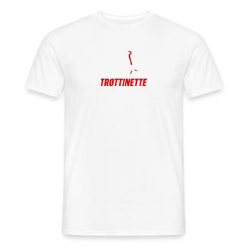 Trotinette course internationale super bike - T-shirt homme - blanc - Devant - AI Model Male 178 dark (178cm)