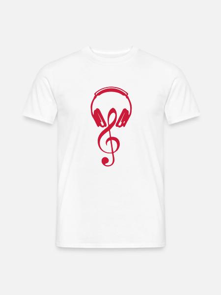 cle Helme dj Equalizer Boden note2 - Männer T-Shirt - Weiß