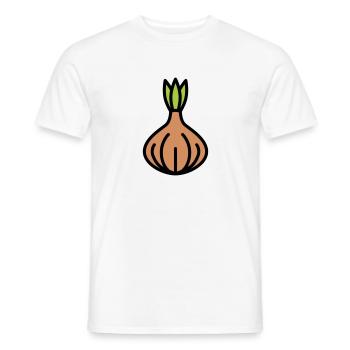 Zwiebel - Männer T-Shirt - Weiß - Vorne - AI Model Male 178 dark (178cm)