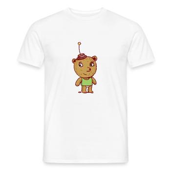 Bär - Männer T-Shirt - Weiß - Vorne - AI Model Male 178 dark (178cm)
