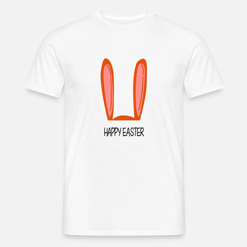 Happy Easter - Männer T-Shirt - Weiß