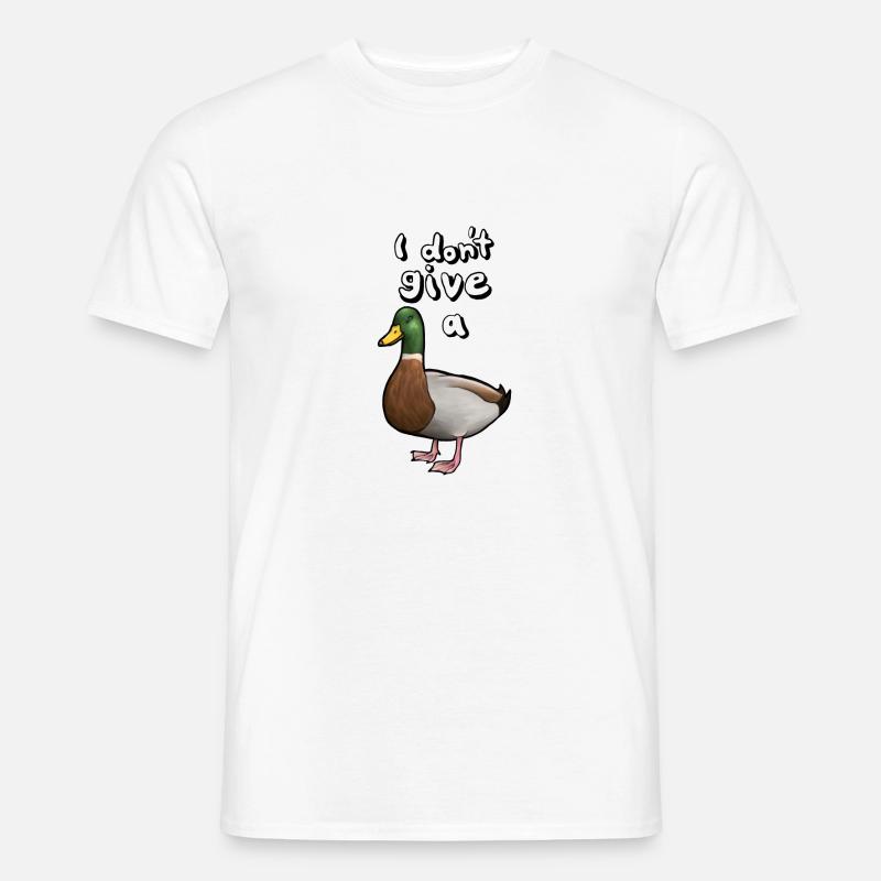 I don´t give a "duck" - Männer T-Shirt - Weiß