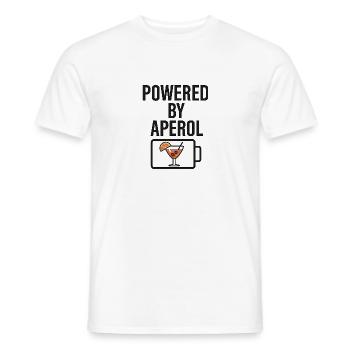 Powered by Aperoli - Männer T-Shirt - Weiß - Vorne - AI Model Male 178 dark (178cm)