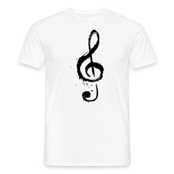 Clefs - T-shirt homme - blanc - Devant - AI Model Male 178 dark (178cm)