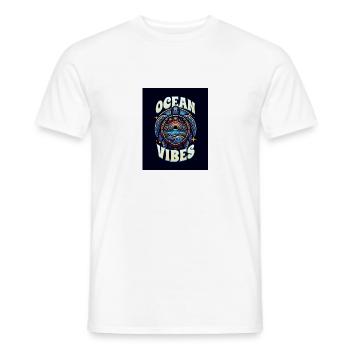 Ocean Vibes - Männer T-Shirt - Weiß - Vorne - AI Model Male 178 dark (178cm)