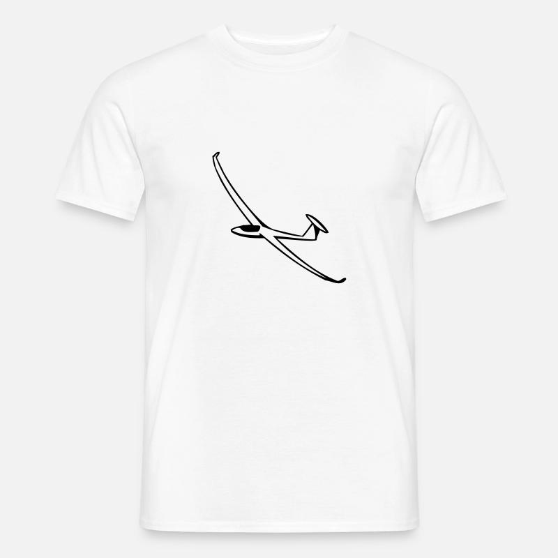 Segelflugzeug - Männer T-Shirt - Weiß
