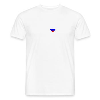 I LOVE ekg heartbeat Russland russia sovjet - Männer T-Shirt - Weiß - Vorne - AI Model Male 178 dark (178cm)