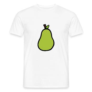 Birne - Männer T-Shirt - Weiß - Vorne - AI Model Male 178 dark (178cm)