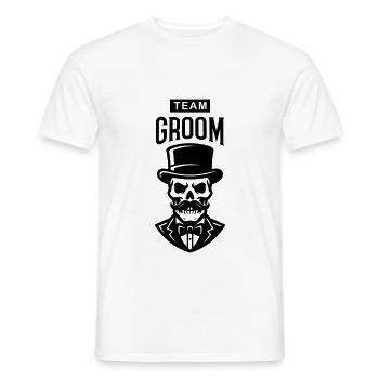 Team Groom Skeleton - T-shirt homme - blanc - Devant - AI Model Male 178 dark (178cm)