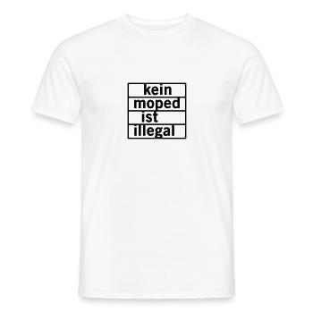 Kein Moped ist illegal - Männer T-Shirt - Weiß - Vorne - AI Model Male 178 dark (178cm)