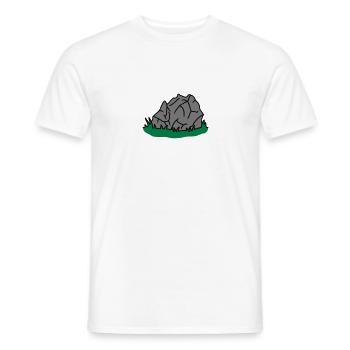 Stone - Men's T-Shirt - white - Front - AI Model Male 178 dark (178cm)