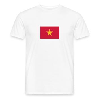 Nationalflagge von Vietnam - Männer T-Shirt - Weiß - Vorne - AI Model Male 178 dark (178cm)