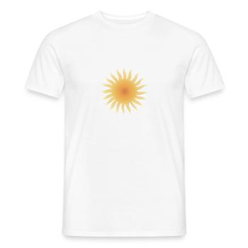 sunshine - Men's T-Shirt - white - Front - AI Model Male 178 dark (178cm)