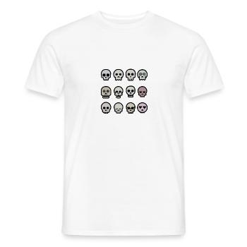Totenköpfe - Männer T-Shirt - Weiß - Vorne - AI Model Male 178 dark (178cm)