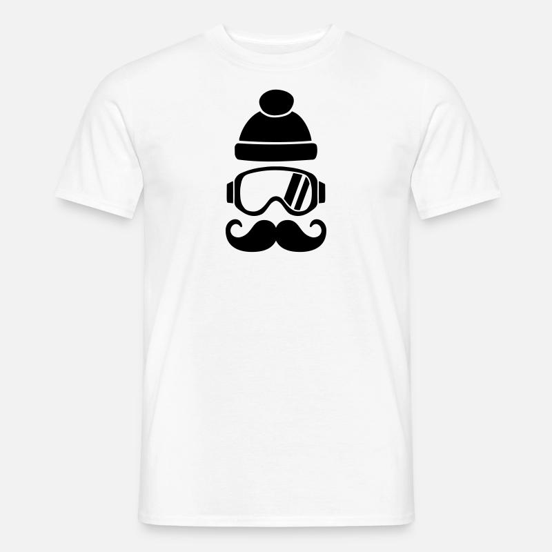 Ski - Männer T-Shirt - Weiß