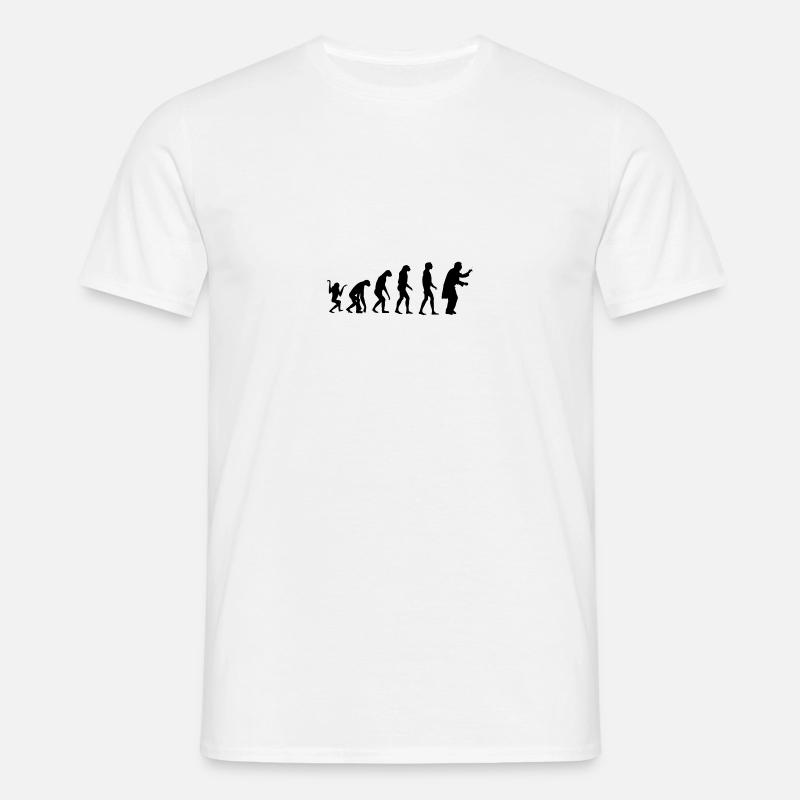 Evolution Dirigent - Männer T-Shirt - Weiß