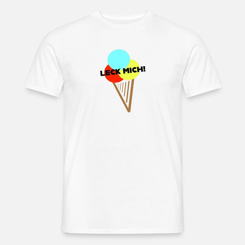 Ach, Leck mich! - Männer T-Shirt - Weiß