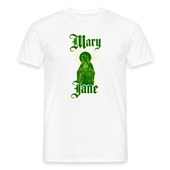 Vintage Mary Jane — 4:20 Gothic Cannabis Ritual - Männer T-Shirt - Weiß - Vorne - AI Model Male 178 dark (178cm)