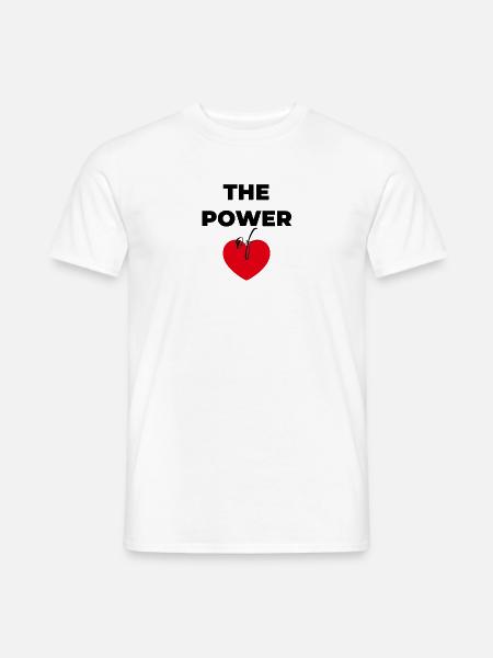 Die Kraft der Liebe - Männer T-Shirt - Weiß