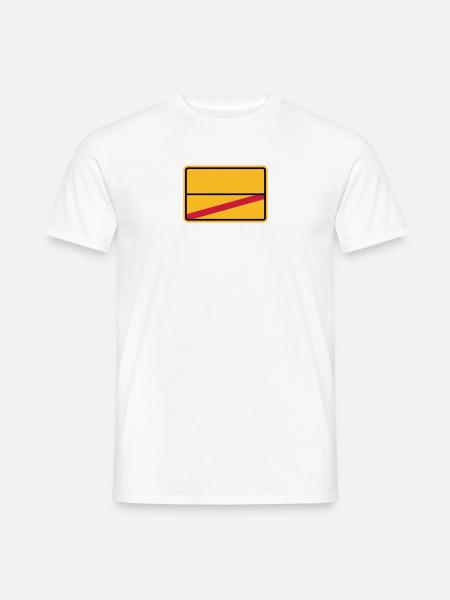 Ortsschild - Männer T-Shirt - Weiß