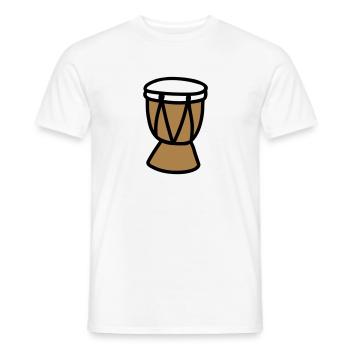 Tambour - T-shirt homme - blanc - Devant - AI Model Male 178 dark (178cm)