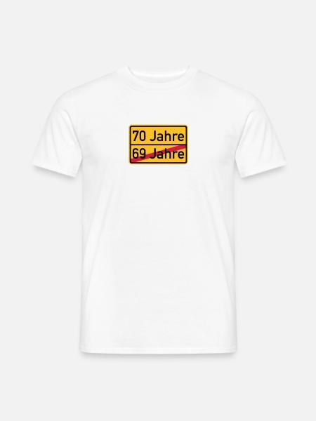 70. Geburtstag - Männer T-Shirt - Weiß