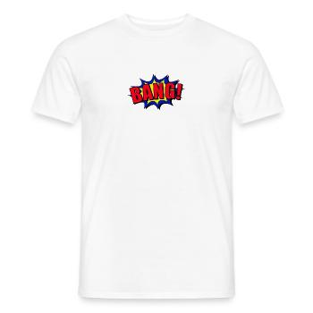 Bang Comicstyle - Männer T-Shirt - Weiß - Vorne - AI Model Male 178 dark (178cm)