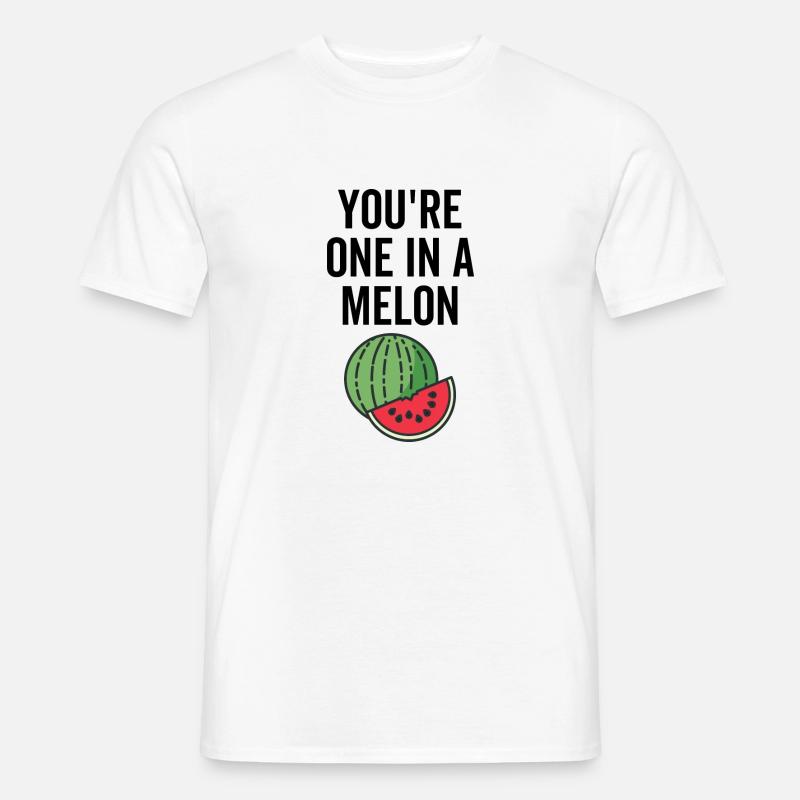 Du bist einer in einer Melone - Männer T-Shirt - Weiß