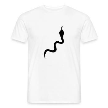 Snake - Men's T-Shirt - white - Front - AI Model Male 178 dark (178cm)