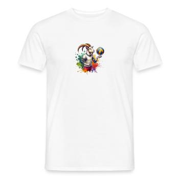 Ziegen Volleyball Spieler Team Sport - Männer T-Shirt - Weiß - Vorne - AI Model Male 178 dark (178cm)