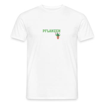 Les plantes vont toujours jardinier dictons mesdames - T-shirt homme - blanc - Devant - AI Model Male 178 dark (178cm)