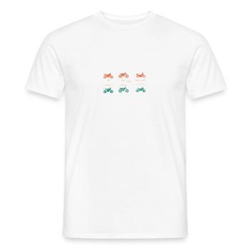 Different Enduro Motocross Motorcycle Types - Men's T-Shirt - white - Front - AI Model Male 178 dark (178cm)