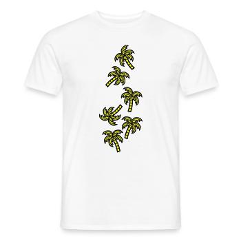 Palm Tree Holidays - Men's T-Shirt - white - Front - AI Model Male 178 dark (178cm)